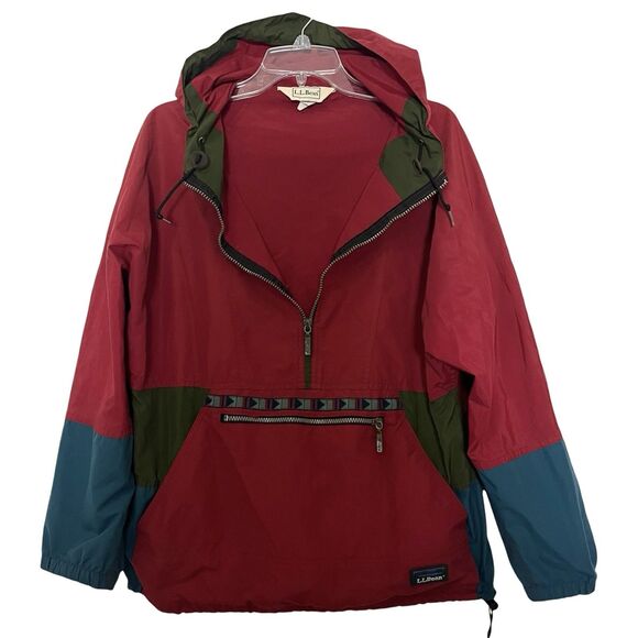 LL Bean 80s Anorak Rain Jacket ASO John Mayer Aztec Windbreaker Womens M Unisex - Picture 4 of 12